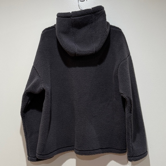 New Sweaty Betty Plush Drawstring Hoodie Medium M Urban Grey Layering Cozy Fall - Picture 5 of 13